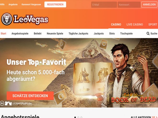 LeoVegas Screenshot