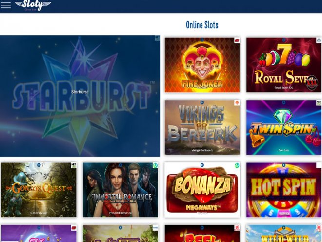 Sloty Casino Screenshot