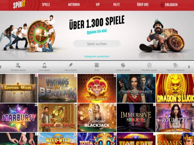 Spinit Casino Screenshot