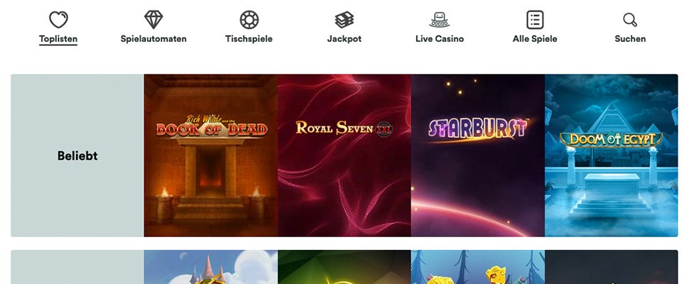 Casumo Casino Spiele