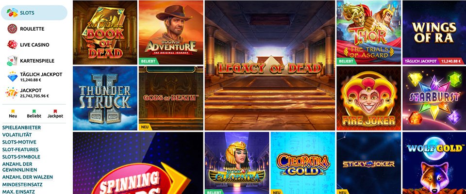 DrückGlück Casino Spiele