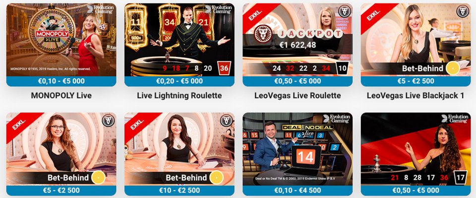 LeoVegas Live Casino